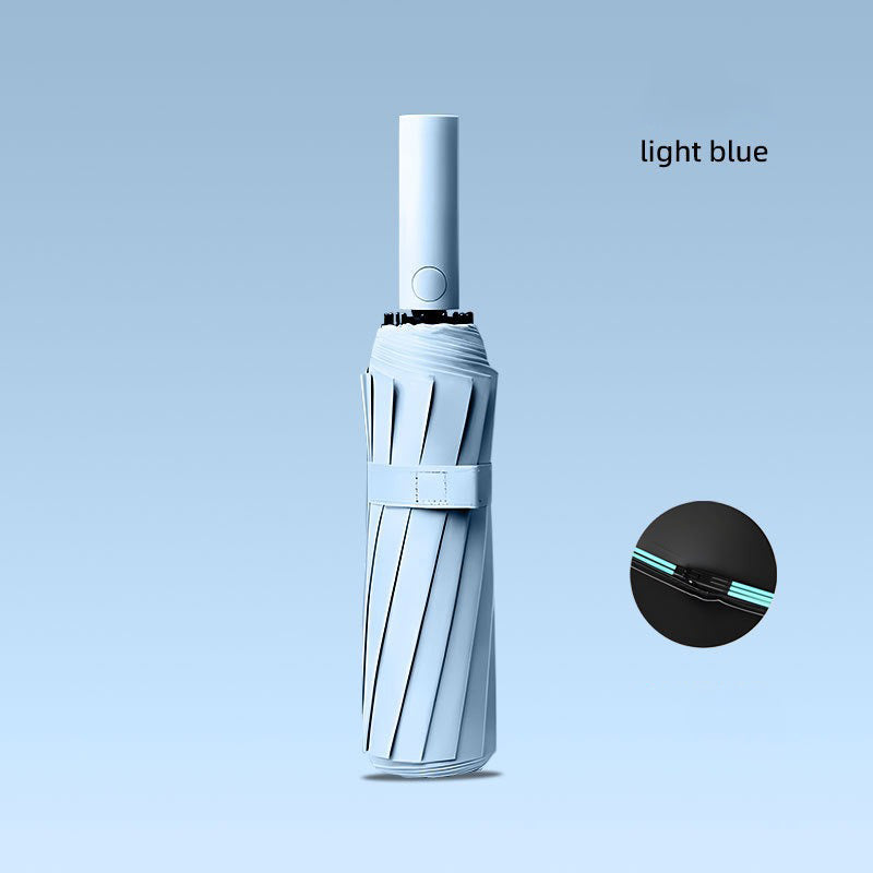 Automatic large folding umbrella