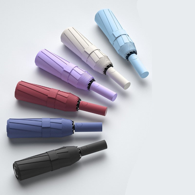 Automatic large folding umbrella